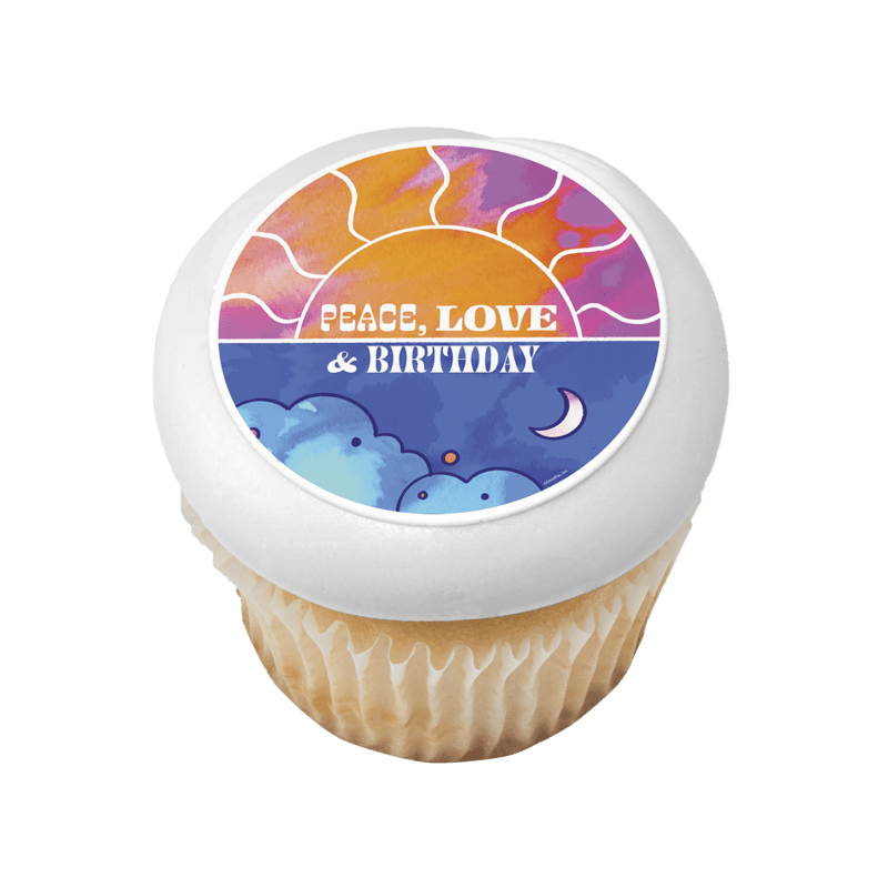 Peace, Love & Birthday Cupcake