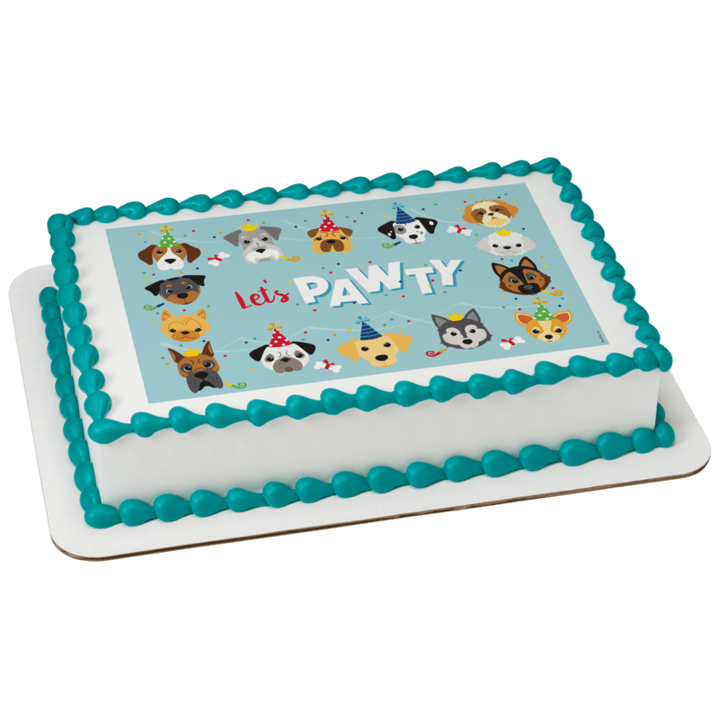 Let's Pawty Cake