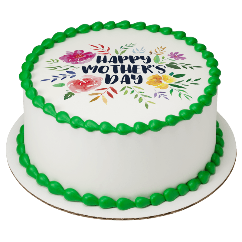 Happy Mother's Day Floral Cake