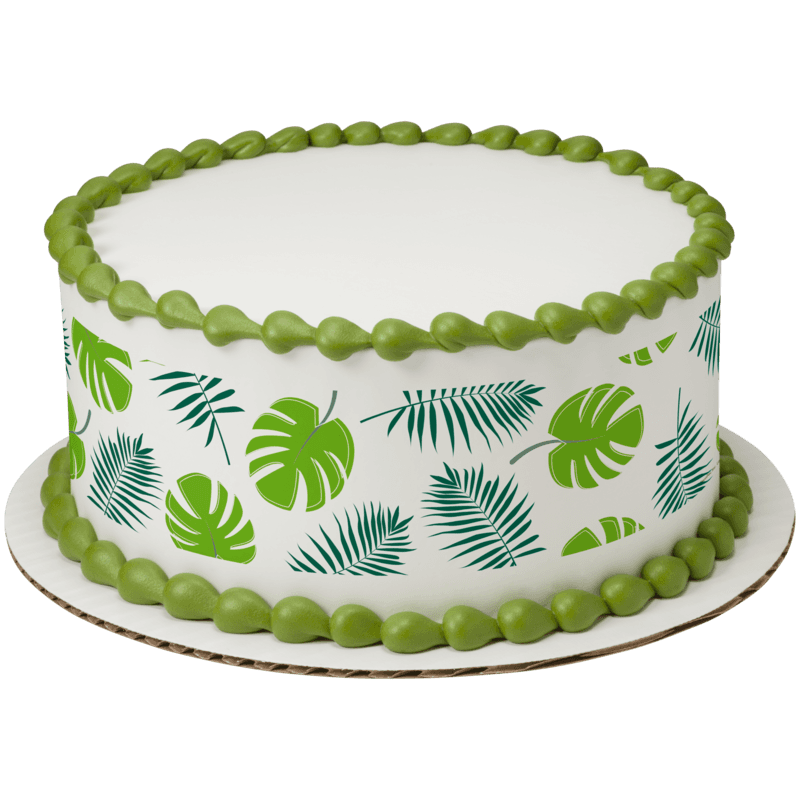 Tropical Leaves Cake