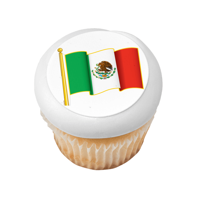 Mexican Flag Cupcake