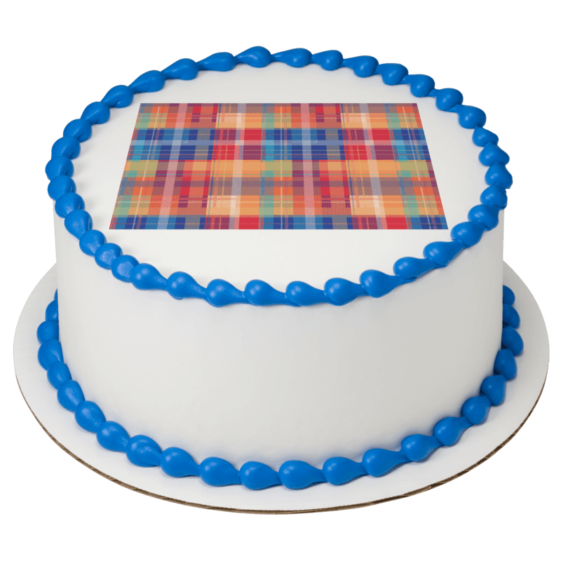 Plaid Sheet Cake