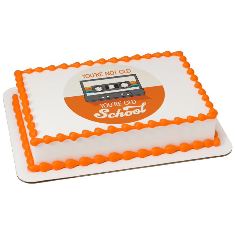 Old School Birthday Cake