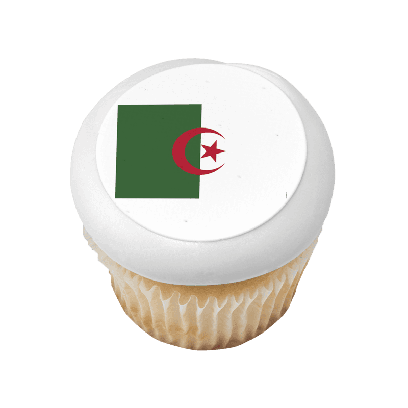 Algeria Country Flag Cupcake