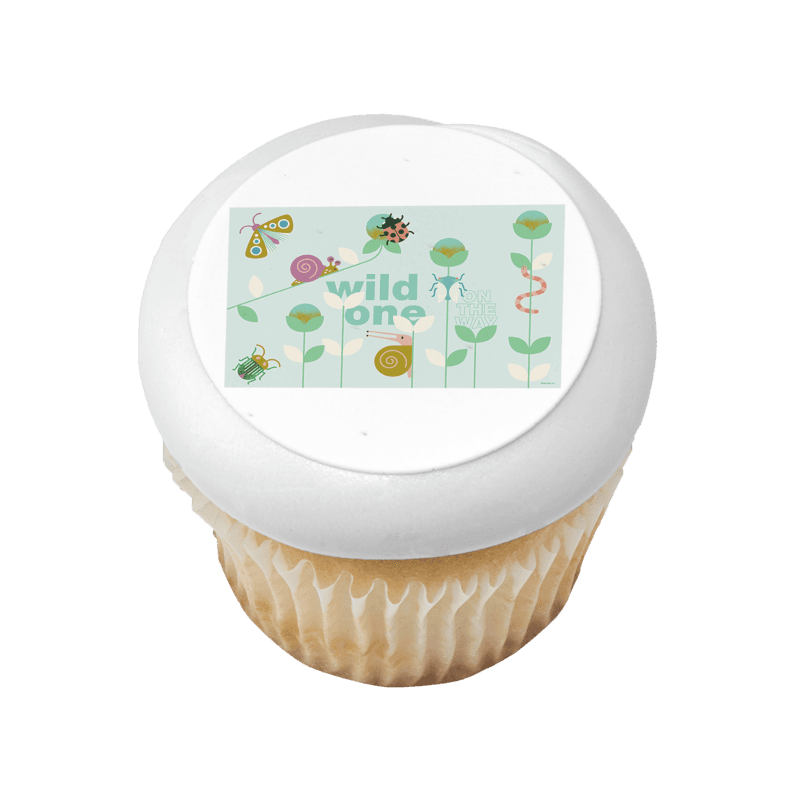 Wild One on the Way Cupcake