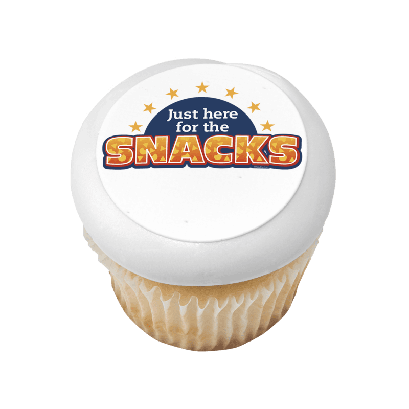 Just here for the snacks Cupcake