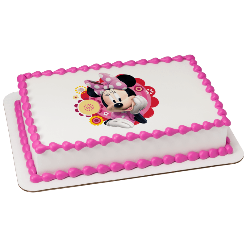 Disney Minnie Mouse Dots & Daisies Cake