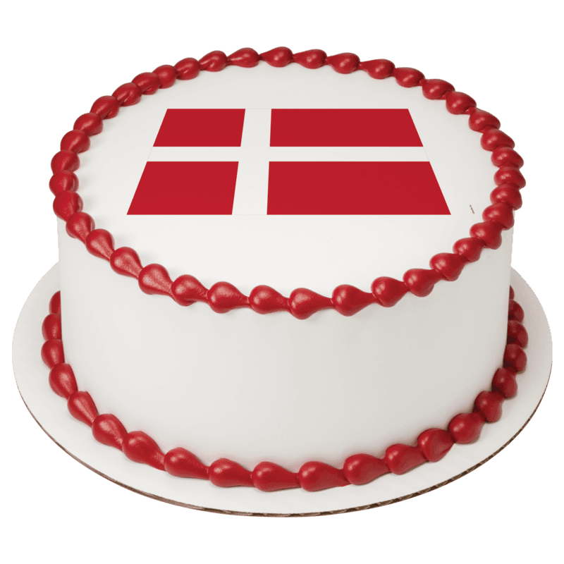 Denmark Country Flag Cake