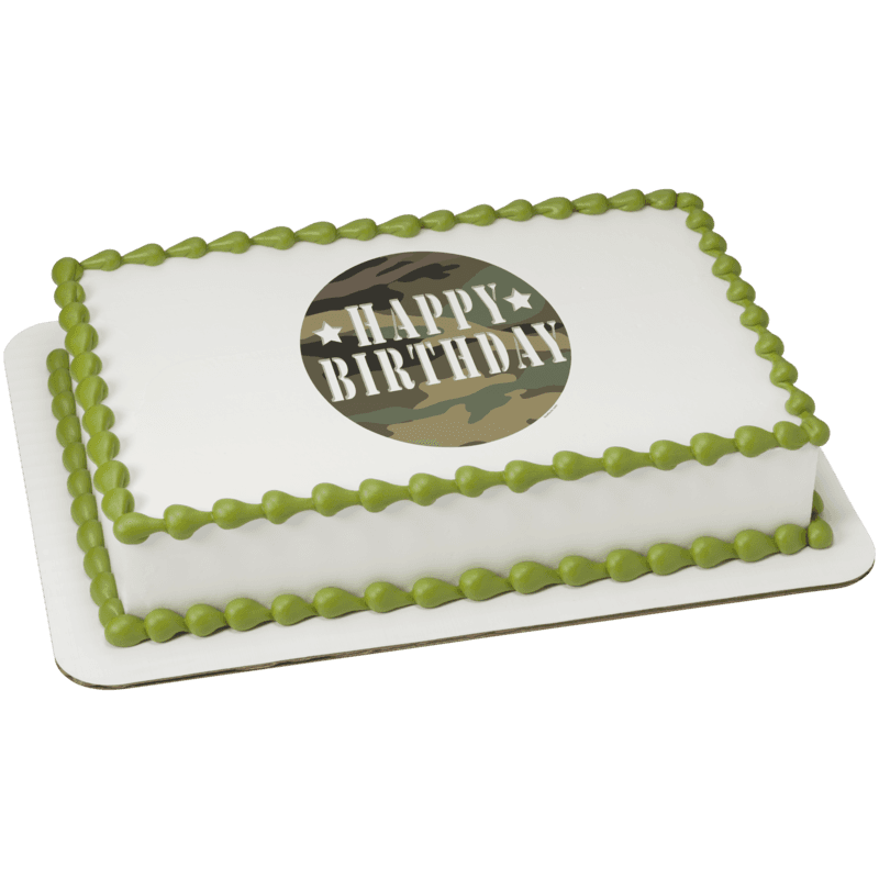 Camouflage Birthday Cake