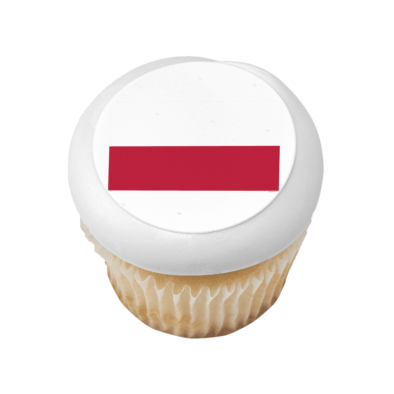 Poland Country Flag Cupcake