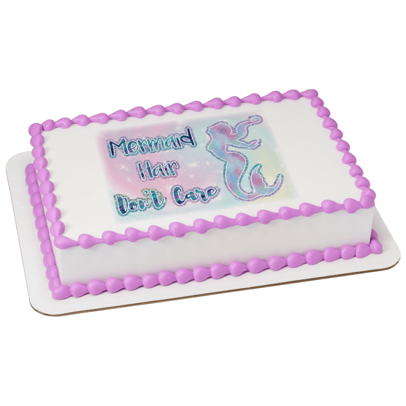 Mermaid Hair Don't Care Cake