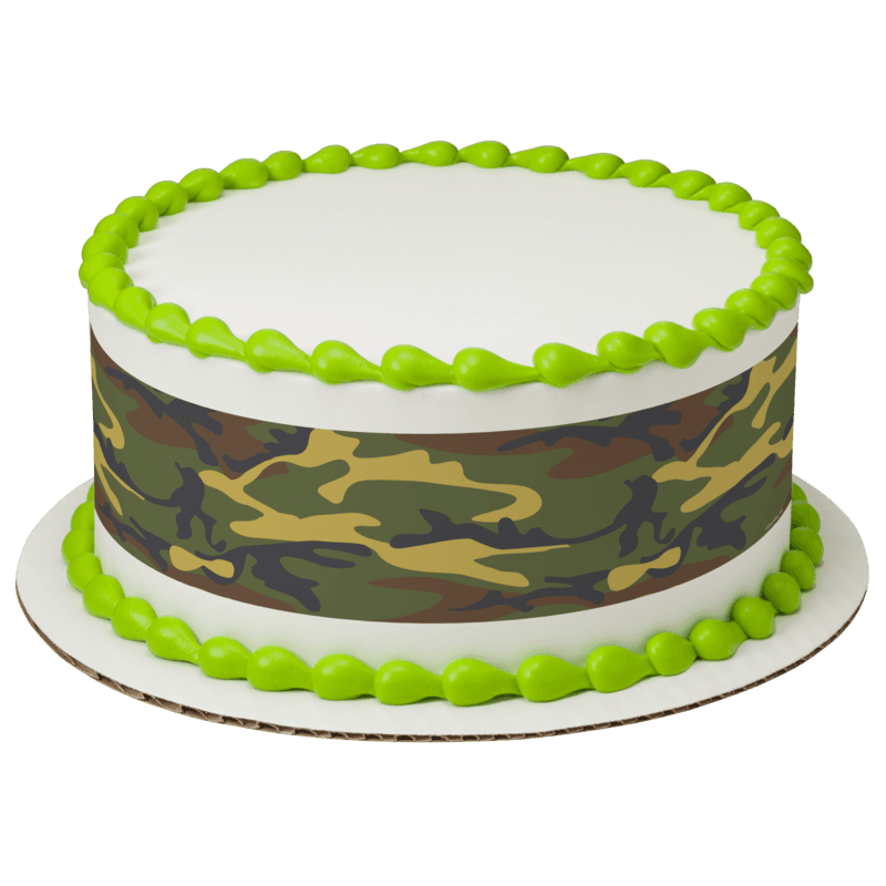 Green Camo Cake