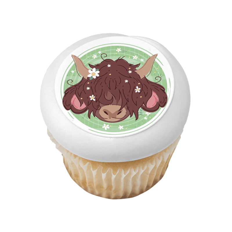 Highland Cow Cupcake