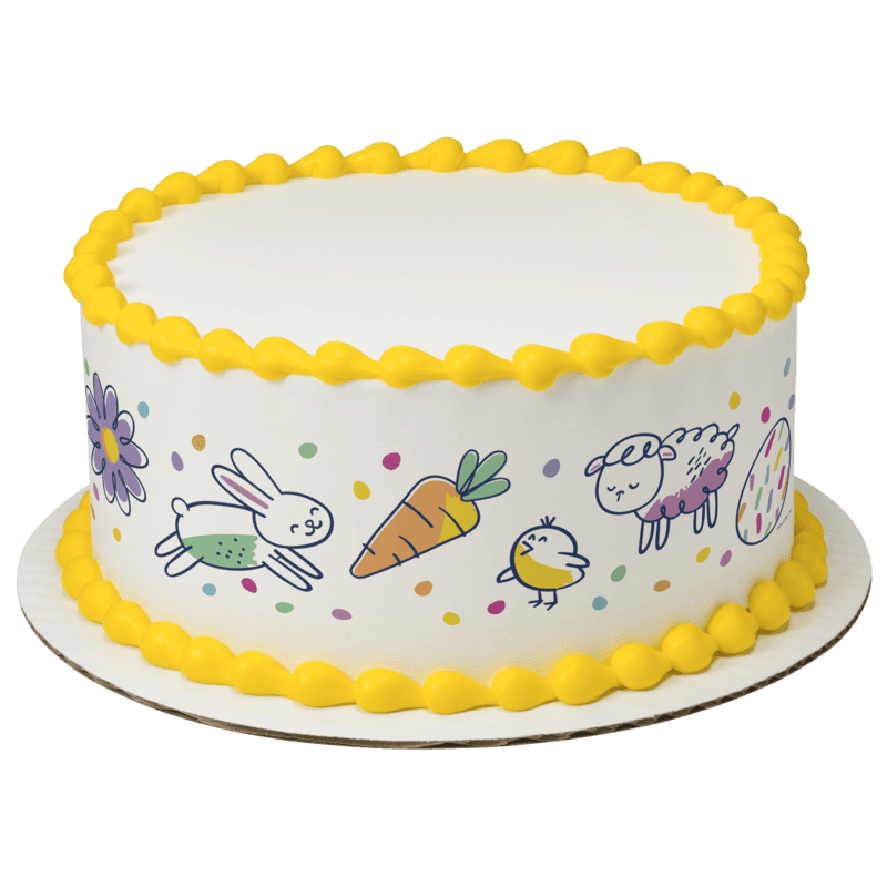 Hoppy Easter Doodle Bunny Cake