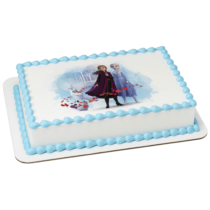 Disney Frozen II Elsa, Anna and Olaf Cake
