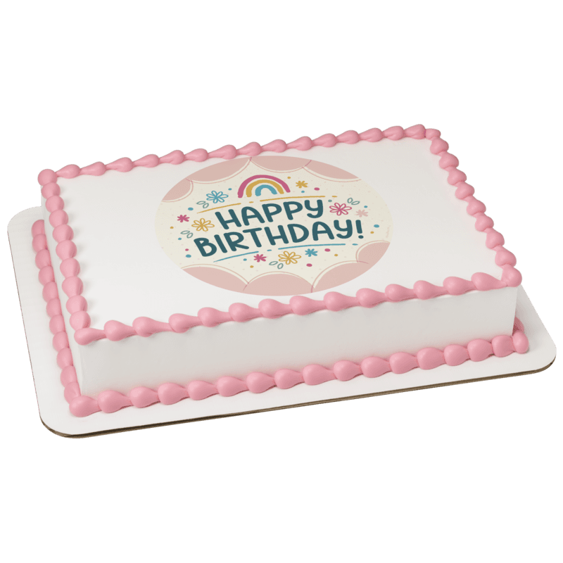 Happy Birthday Rainbow Cake