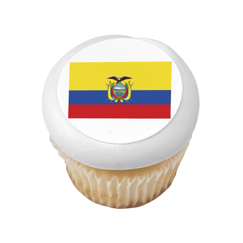 Ecuador Country Flag Cupcake