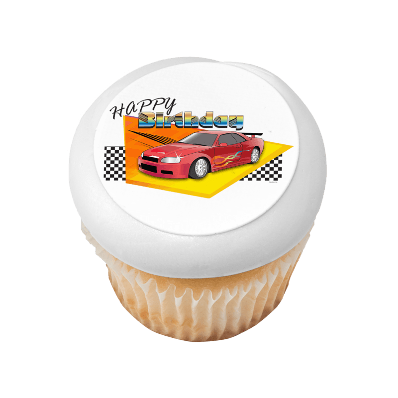 Birthday Race Car Cupcake