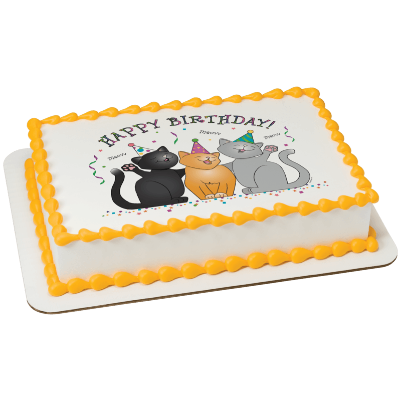 Birthday Cats Cake