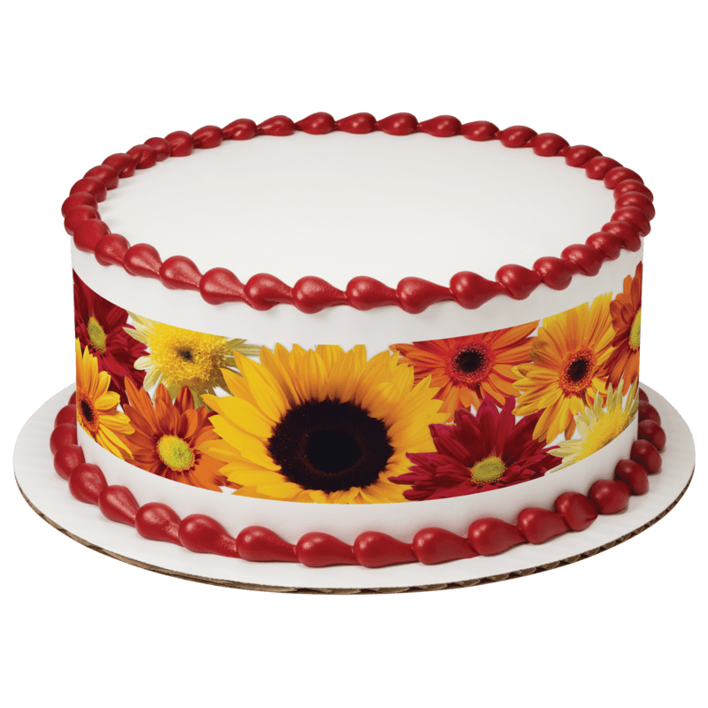Fall Flowers Cake