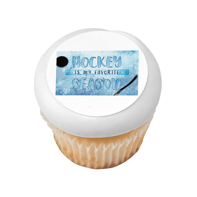 Hockey is My Favorite Season Cupcake