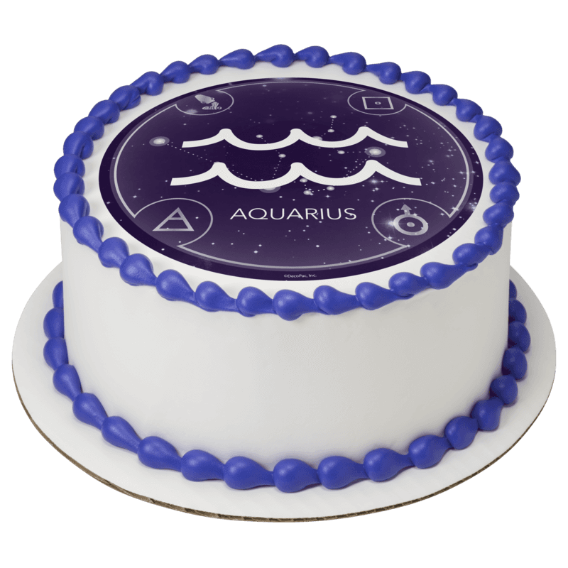 Zodiac Aquarius Cake