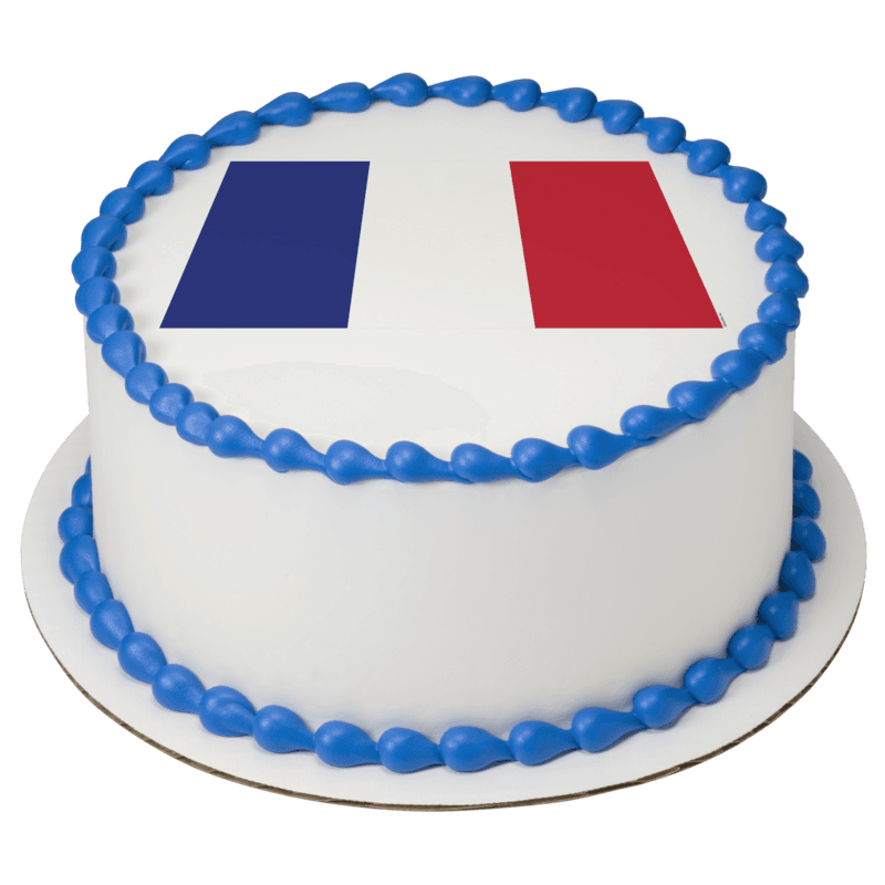 France Country Flag Cake