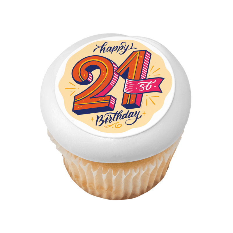 21st Birthday Cupcake