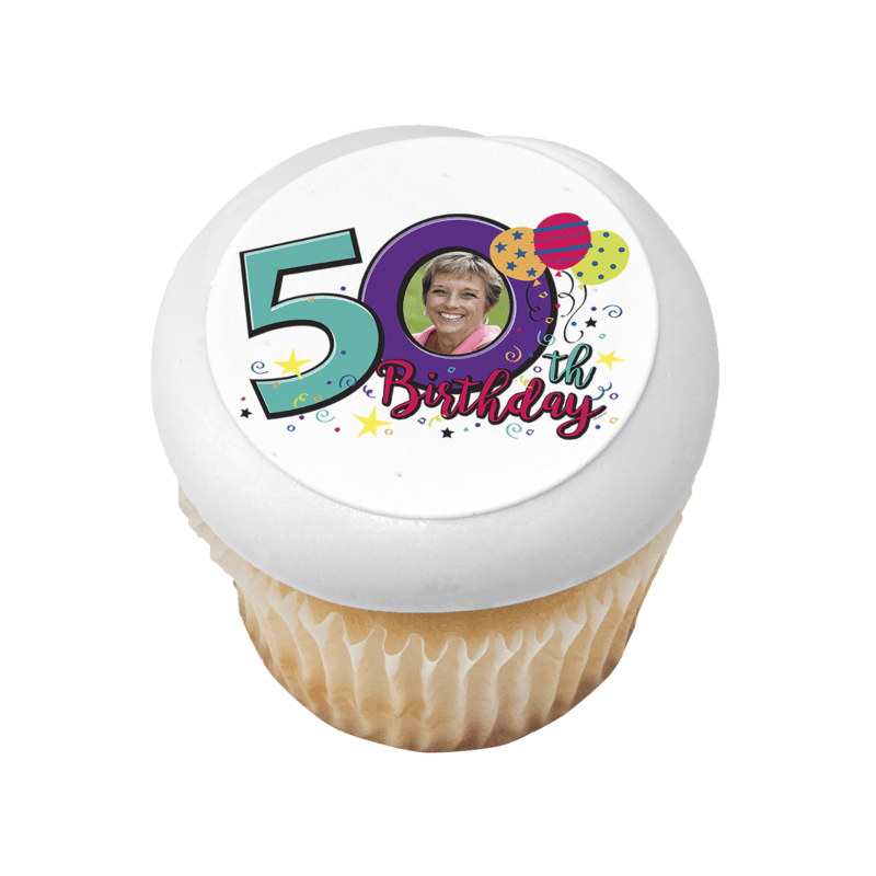 Happy 50th Birthday Cupcake