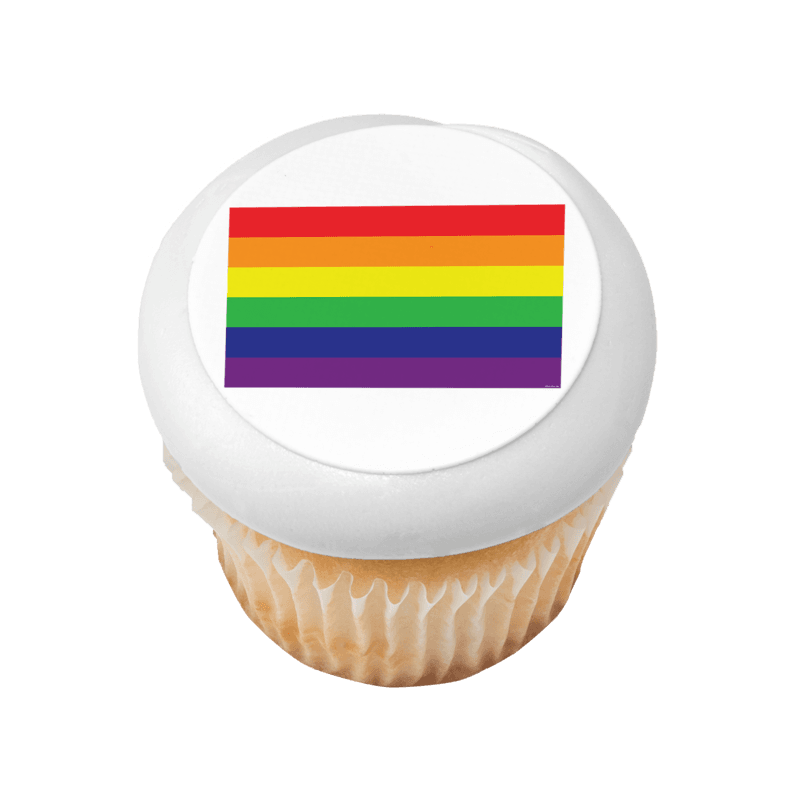 Pride Flag Cupcake