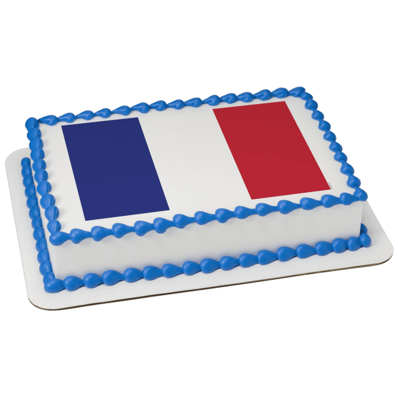 France Country Flag Cake