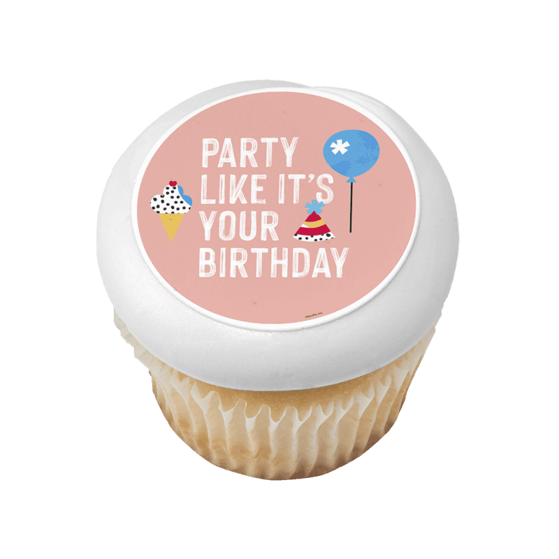 Party Like It's Your Birthday Cupcake