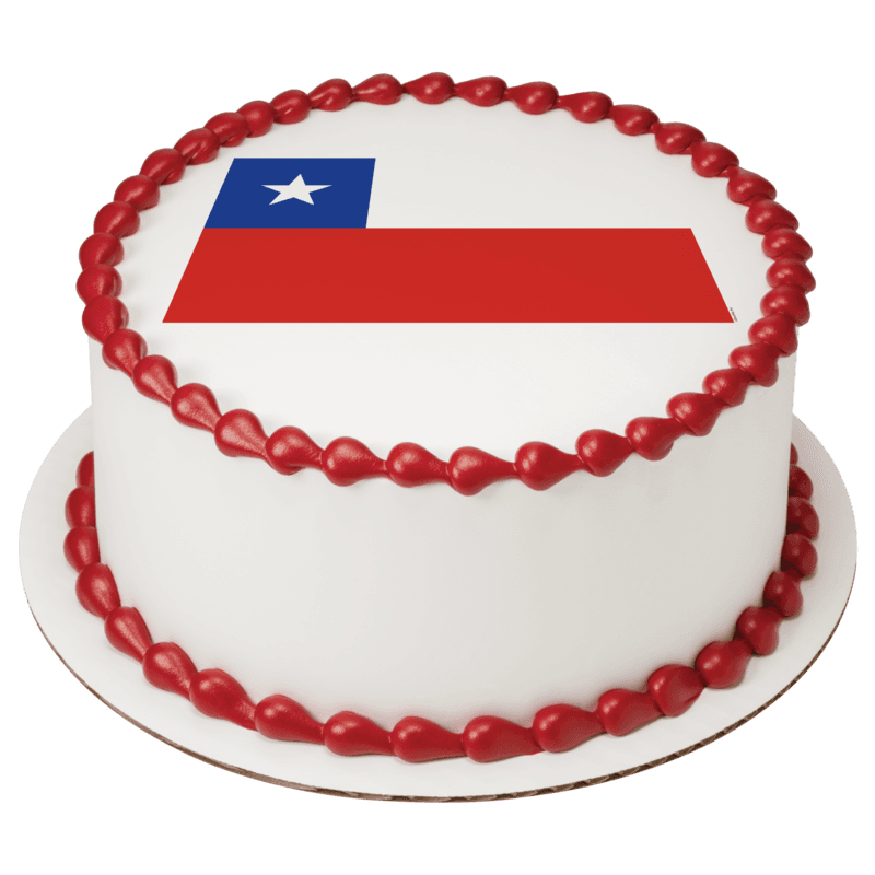 Chile Country Flag Cake