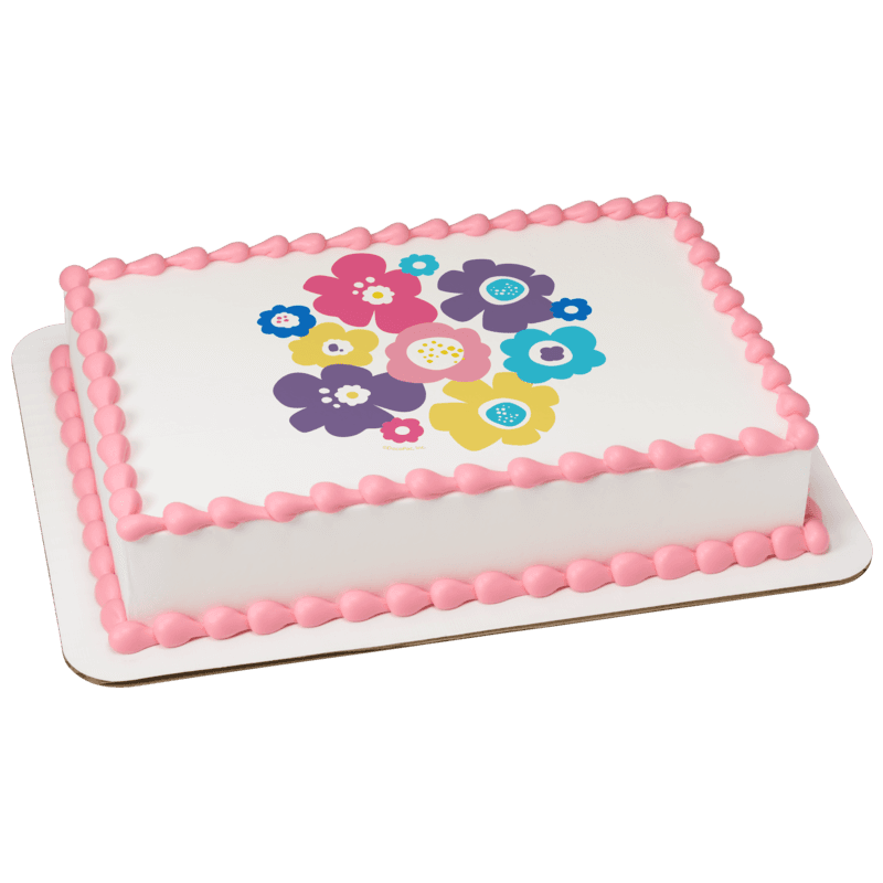 Bohemian Poppies Cake