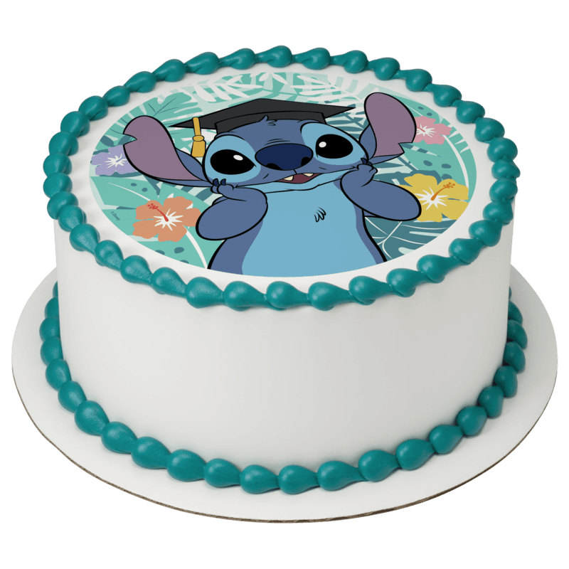 Disney's Stitch Graduation Cake