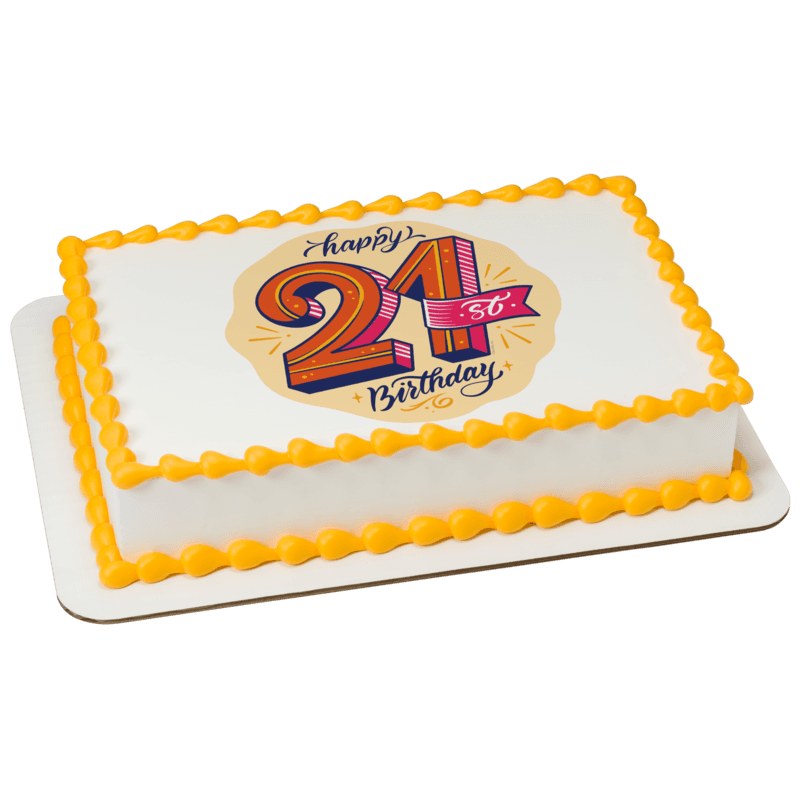 21st Birthday Cake