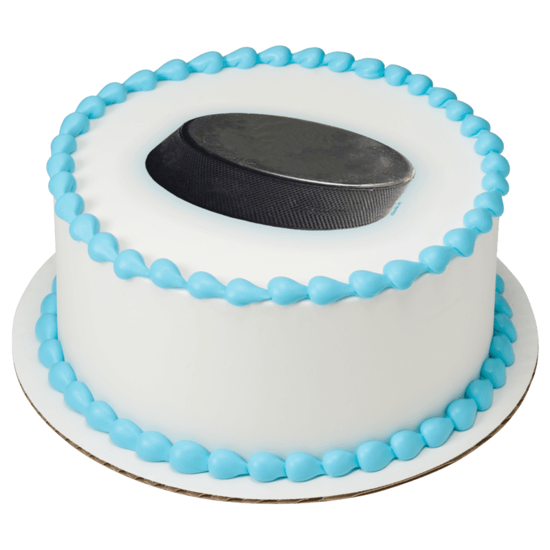 Hockey Puck Cake