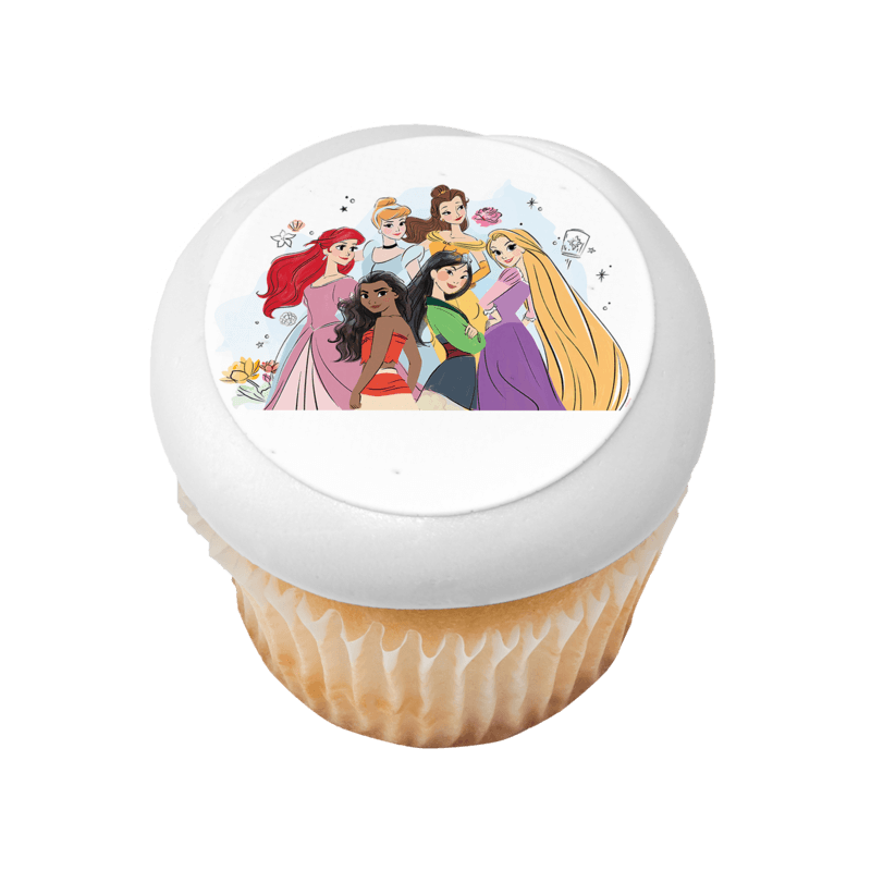Disney Princess Together Cupcake