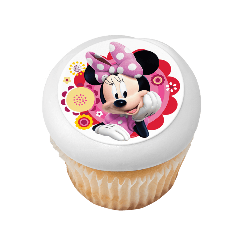 Disney Minnie Mouse Dots & Daisies Cupcake