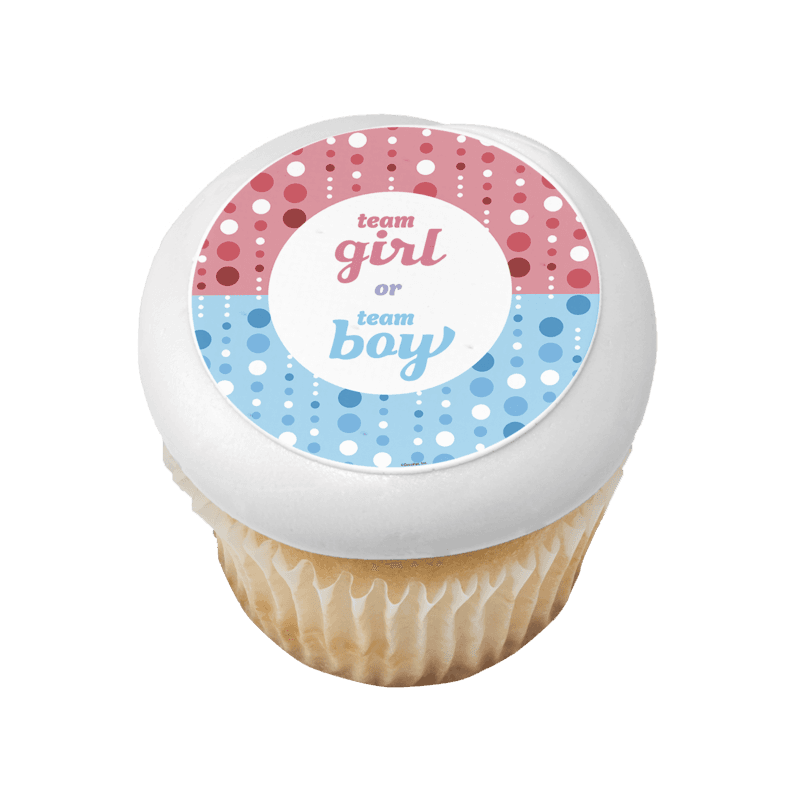 Team Girl or Team Boy Cupcake