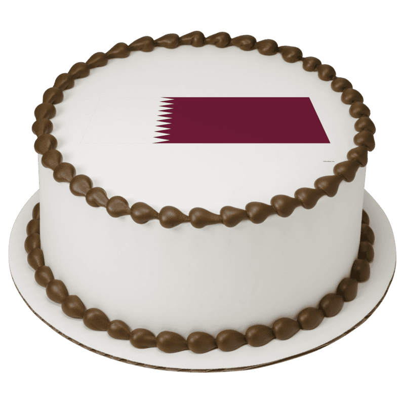 Qatar Country Flag Cake
