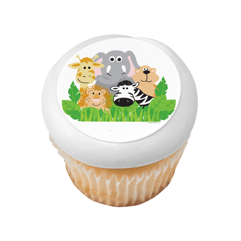 Jungle Animals Cupcake
