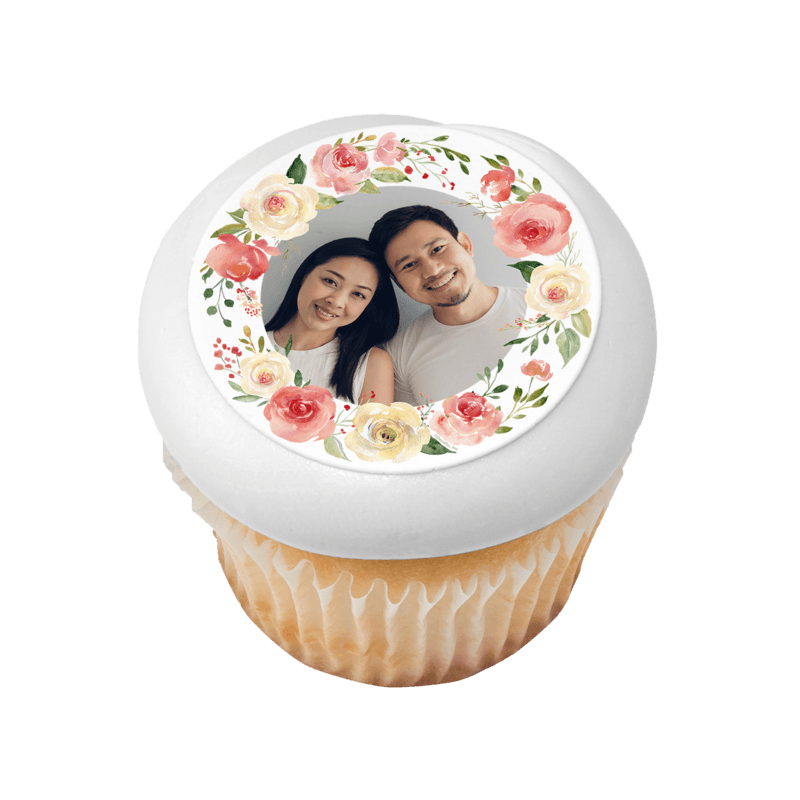 Floral Wreath Cupcake