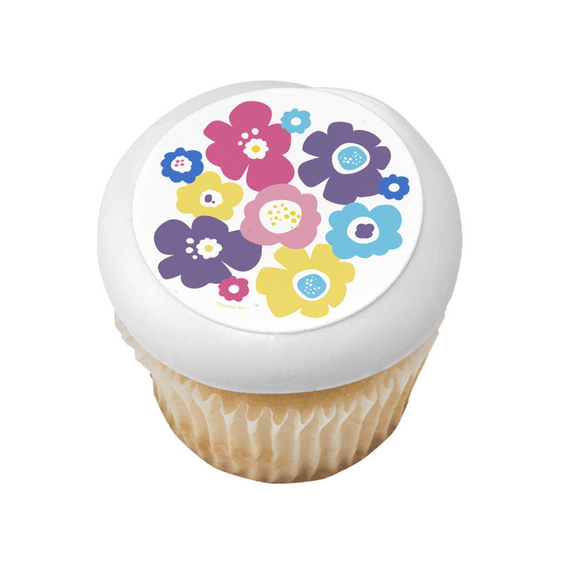 Bohemian Poppies Cupcake