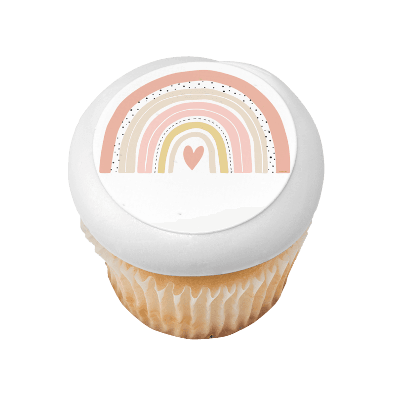 Pastel Rainbow Cupcake