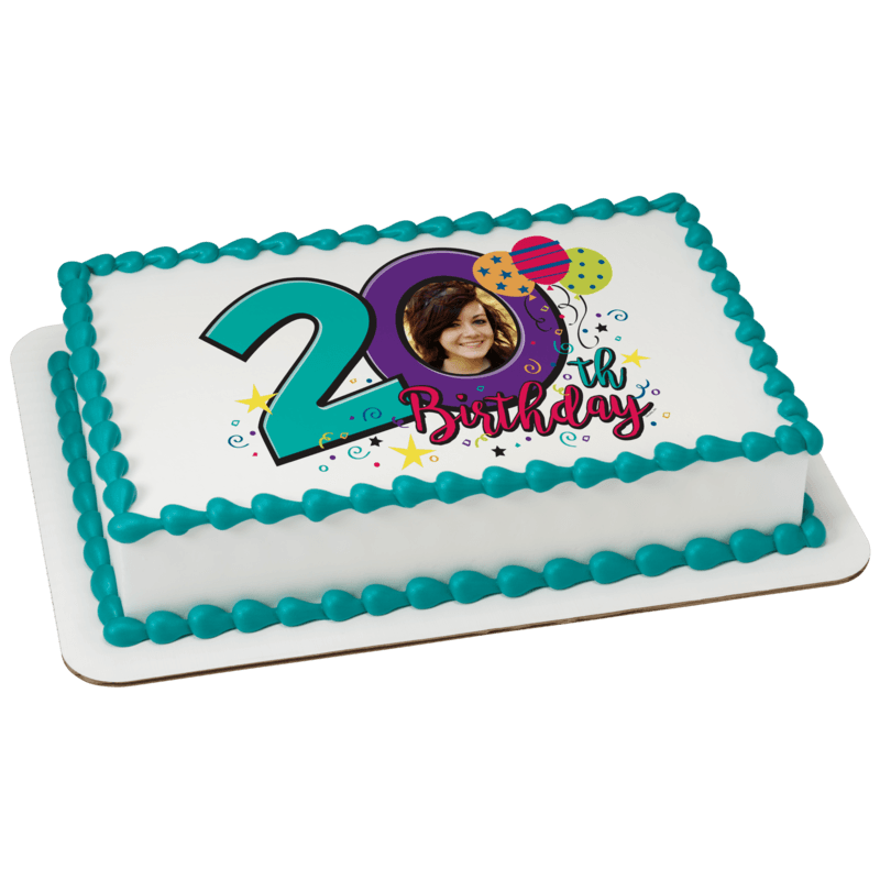 Happy 20th Birthday Cake