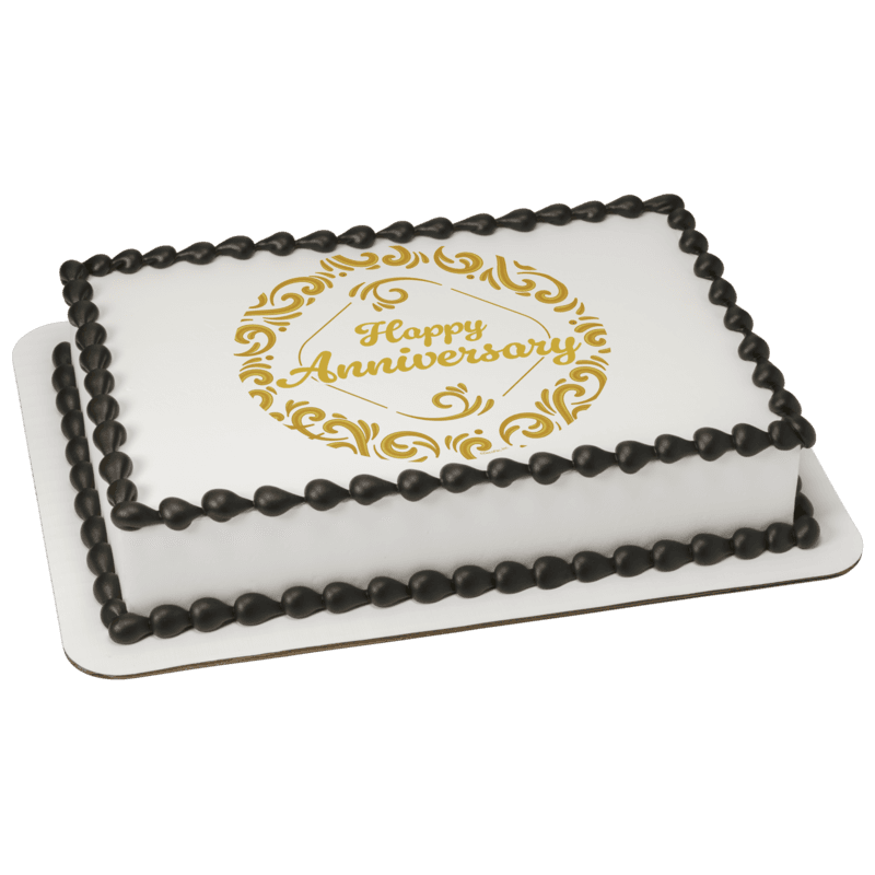 Gold Anniversary Cake