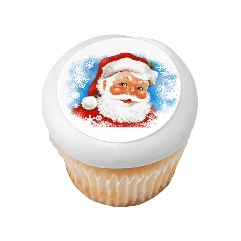 Classic Santa Caucasian Cupcake