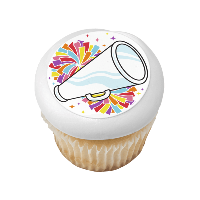 Cheer Megaphone Cupcake