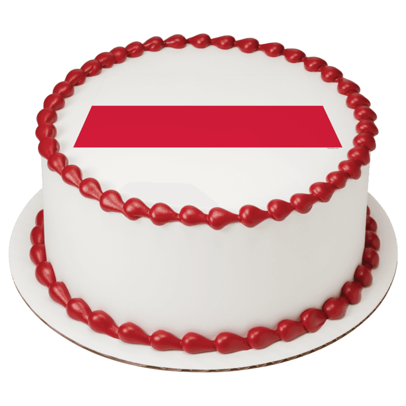 Poland Country Flag Cake